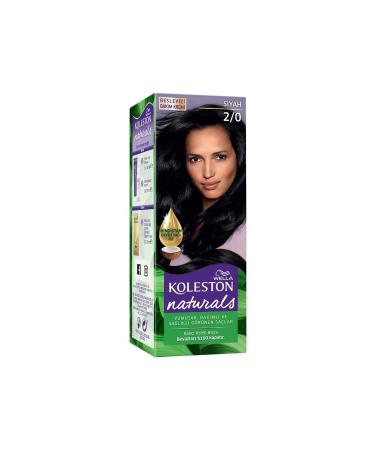 Wella Koleston Naturals Hair Dye 2/0 Black - Buy Online on GoSupps.com