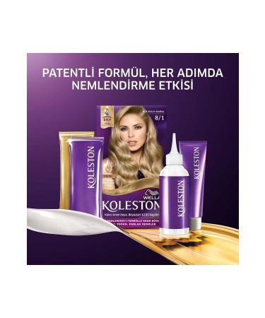 Wella Koleston Kit Hair Dye 8/1 Light Ash Blonde - Buy Online on GoSupps.com