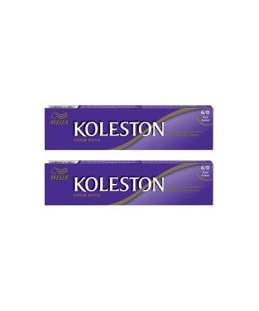 Wella Koleston Tube Hair Dye 6/0 Dark Blonde X 2 Pieces - Buy Online on GoSupps.com
