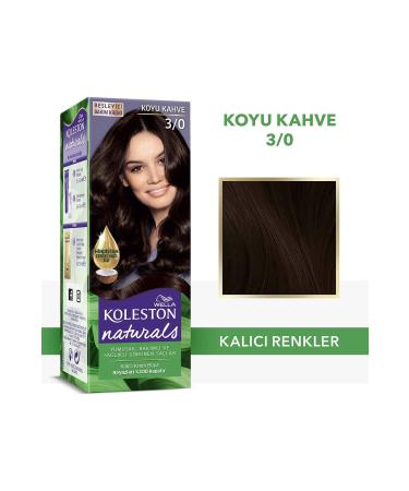 Wella Koleston Naturals Hair Dye 3/0 Dark Brown