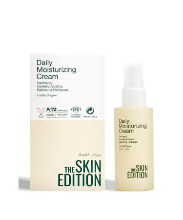 The Skin Edition Organic | Water-Based Moisturizing Repairing Soothing Face Care Cream 50 ml | Cica Centella - Buy Online on GoSupps.com