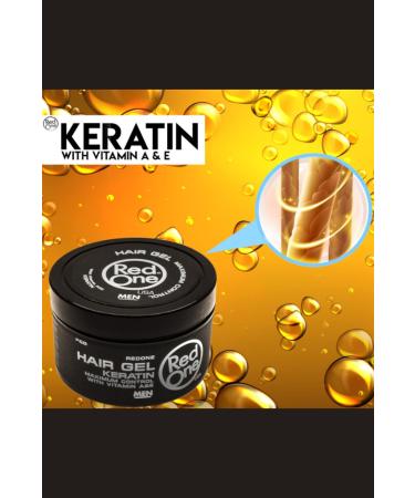 Red One Redone Natural Keratin Hair Styling Gel - Strong Hold and Shine 450 ml - Buy Online on GoSupps.com