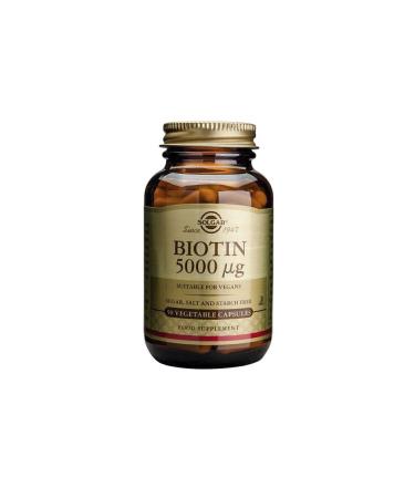Solgar Biotin 5000 mcg 50 Capsules Vitamin - Buy Online on GoSupps.com