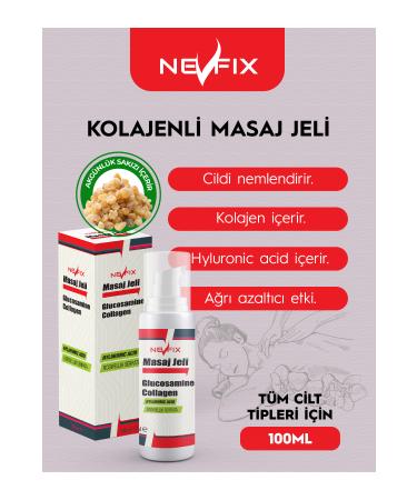 Nevfix Glucosamine Collagen Akg nl k Hyaluronic Acid Gel 100 ml