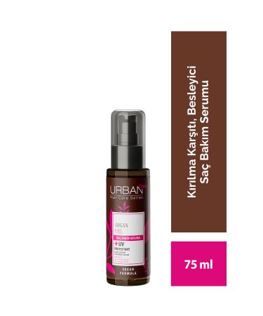 Urban Care Argan Oil Hair Care Serum for Easily Broken and Damaged Hair - Vegan - 75 ml