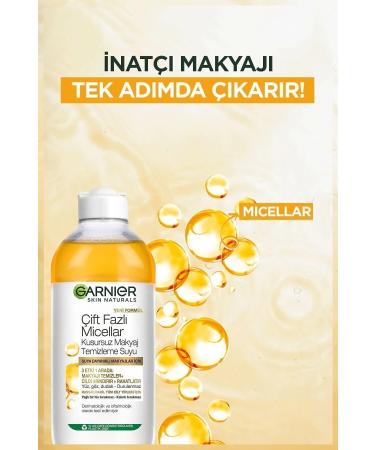 Garnier Dual Phase Micellar Make-Up Remover Water 400ml 2 Pack - Buy Online on GoSupps.com