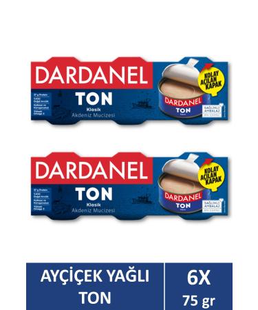 Dardanel Sunflower Oil Tuna 3x75 gr X 2 Pieces