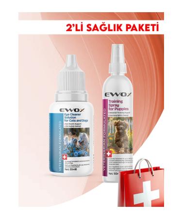 EWOX 2-Pack Health Pack for Dogs (Potty Training Spray & Tear Stain Remover)