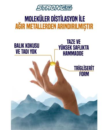 Strong Lab Iceland Premium Omega-3 Fish Oil 1200 Mg(EPA/DHA) D3 k2 Vitamin phosphatidylserine 60 Capsules - Buy Online on GoSupps.com