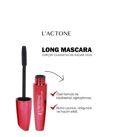 L'ACTONE Extra Length & Volume Effect Black Mascara - Buy Online on GoSupps.com