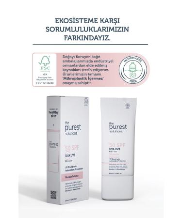 The Purest Solutions Sunscreen SPF50+ 50 ML - Buy Online on GoSupps.com
