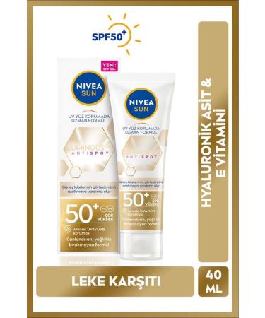 NIVEA Repairing and Protective Sun Cream Helping to Reduce Spots 40ml Spf50 Demb.1226