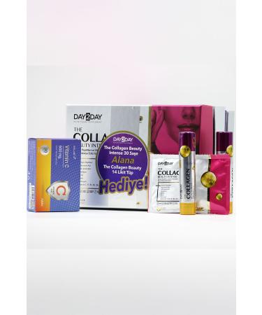 DAY2DAY The Collagen Beauty Intense 30 sachets + Liquid 14 Tubes and Vitamin C 30 TB