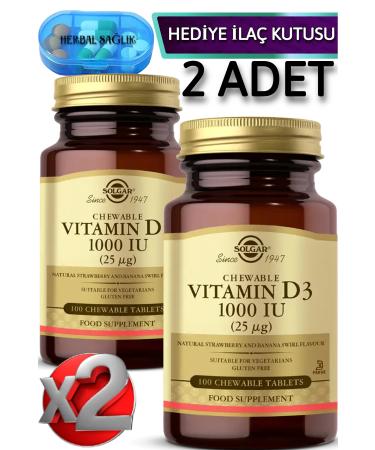 Solgar 2 Vitamin D3 (1 000 IU)-100 Softgels