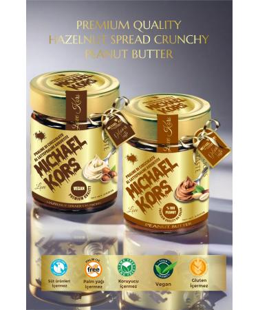 Michael Kors Love Praline Di Cioccolato Al Latte Peanut Butter Croquant Hazelnut Butter 330gx2