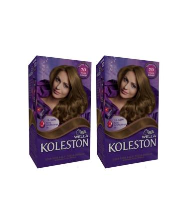 Wella Koleston Kit Hair Dye 7/3 Hazelnut Shell X 2 Pieces