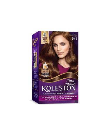Wella Koleston Kit Hair Dye 5/4 Light Chestnut - Buy Online on GoSupps.com