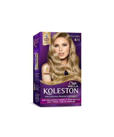 Wella Koleston Kit Hair Dye 8/1 Light Ash Blonde