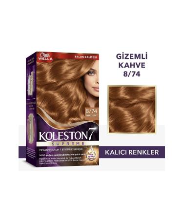 Wella Koleston Supreme Kit Hair Dye 8/74 Mystery Brown