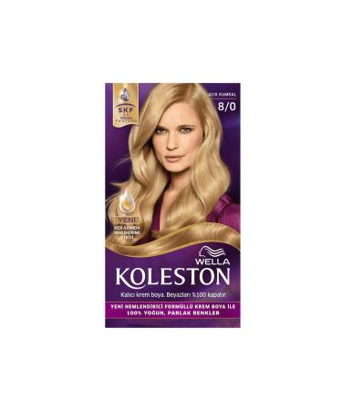 Wella Koleston Kit Hair Dye 8/0 Light Blonde