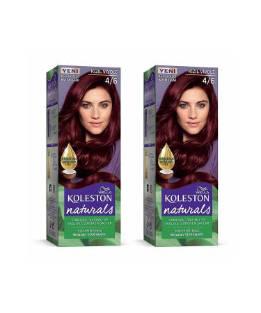 Wella Koleston Hair Dye Naturals 4/6 Red Violet X2 Pieces - Buy Online on GoSupps.com