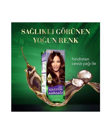 Wella Koleston Naturals Hair Dye 3/4 Dark Chestnut - Buy Online on GoSupps.com
