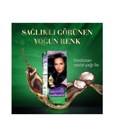 Wella Koleston Naturals Hair Dye 2/0 Black - Buy Online on GoSupps.com