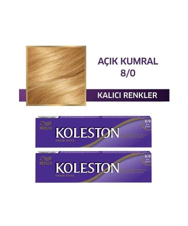 Wella Koleston Tube Hair Dye 8/0 Light Blonde X 2 Pieces