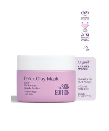 The Skin Edition Organic | Kaolin Clay Mask 50 ml | Anti-Acne Anti-Blackhead Pore Refiner Balancing