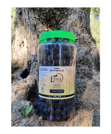 GEML K Dry Sele Gemlik Black Olives (2XS-3XS Size 351-410 Caliber) - 1 Kg