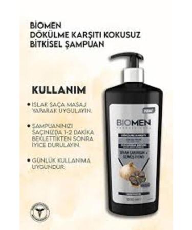 Biomen Shampoo 1000ml Anti-Hair Loss Black Garlic - Buy Online on GoSupps.com