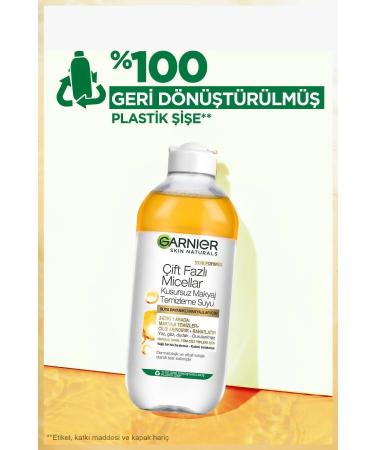 Garnier Dual Phase Micellar Make-Up Remover Water 400ml 2 Pack - Buy Online on GoSupps.com