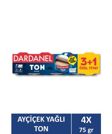 Dardanel Sunflower Oil Tuna 4x75 gr