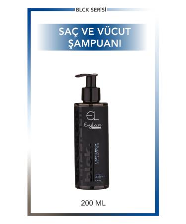 EvyLaure Blck. Men's Hair & Body Shampoo Avocado Oil | 200 ml
