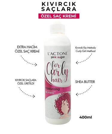 L'ACTONE Pink Sugar Activator Cream for Curly Hair 400 ml / Anti-Friction Conditioner - Buy Online on GoSupps.com