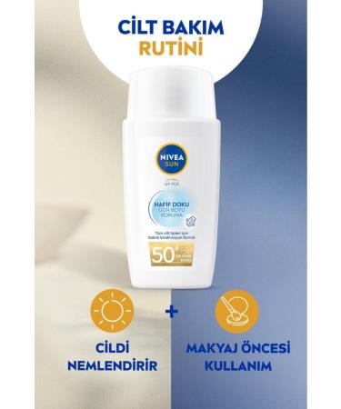 NIVEA Moisturizing Sun Cream 40ml Protecting from Sun Rays All Day Long