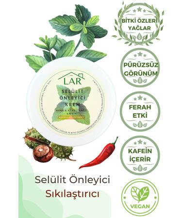LAR Natural and Rich Intensive Moisturizing Anti-Cellulite Firming Cream - 100 ml