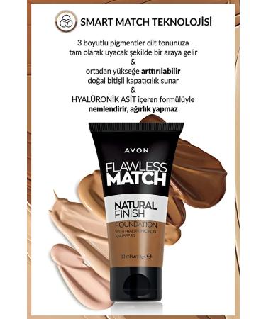 Avon Flawless Match Natural Liquid Foundation - 145P Ivory Pink - Buy Online on GoSupps.com