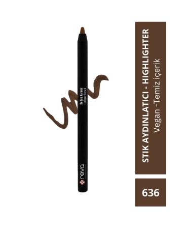REVA Creamy Plumping Brown Lip Pencil & Plumping Lip Liner No:636