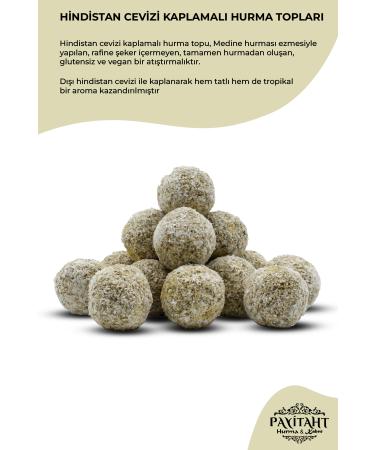 payitaht date COCONUT COATED FILLED SUGAR FREE CRUNCHY HIGH FIBER SATISFYING NUTRITIVE 350G DATE BALL - Buy Online on GoSupps.com