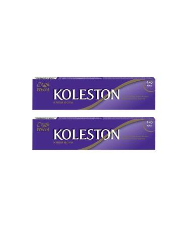 Wella Koleston Tube Hair Dye 4/0 Brown X 2 Pieces - Buy Online on GoSupps.com