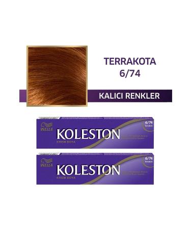 Wella Koleston Tube Hair Dye 6/74 Terracotta X 2 Pieces