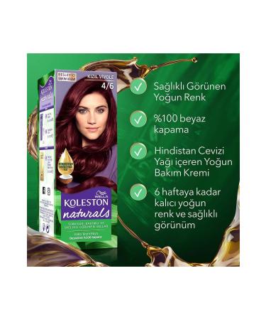 Wella Koleston Hair Dye Naturals 4/6 Red Violet X2 Pieces - Buy Online on GoSupps.com