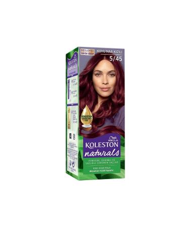 Wella Koleston Naturals Hair Dye 5/45 Dark Pomegranate Red - Buy Online on GoSupps.com