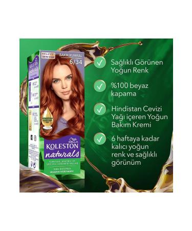 Wella Koleston Naturals Hair Dye 6/34 Copper Blonde - Buy Online on GoSupps.com