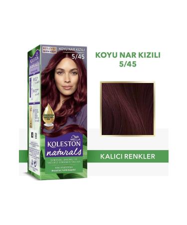 Wella Koleston Naturals Hair Dye 5/45 Dark Pomegranate Red