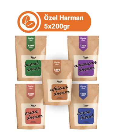 Taxo Coffee Filter Coffee Blends 5x200gr