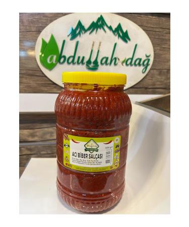 ABDULLAH DA Hatay Local Natural Hot Pepper Paste Hot 3 Kg / 3000 gr
