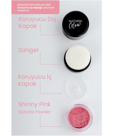 Bade Natural Sparkle Powder Shinny Pink Powder Shimmer Blush 0 Natural - Buy Online on GoSupps.com