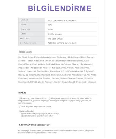 VVBETTER Spf50 Pa UV Protection Moisturizing Daily Airfit Sun Cream Korea 50 ml - Buy Online on GoSupps.com